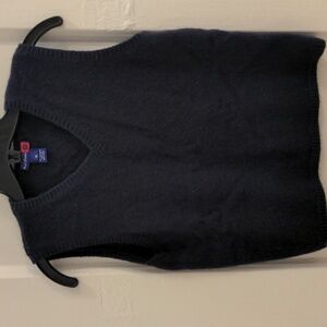 Saks Cashmere sweater  Unworn Vintage.  19" long, 15" wide  Children's Navy blue